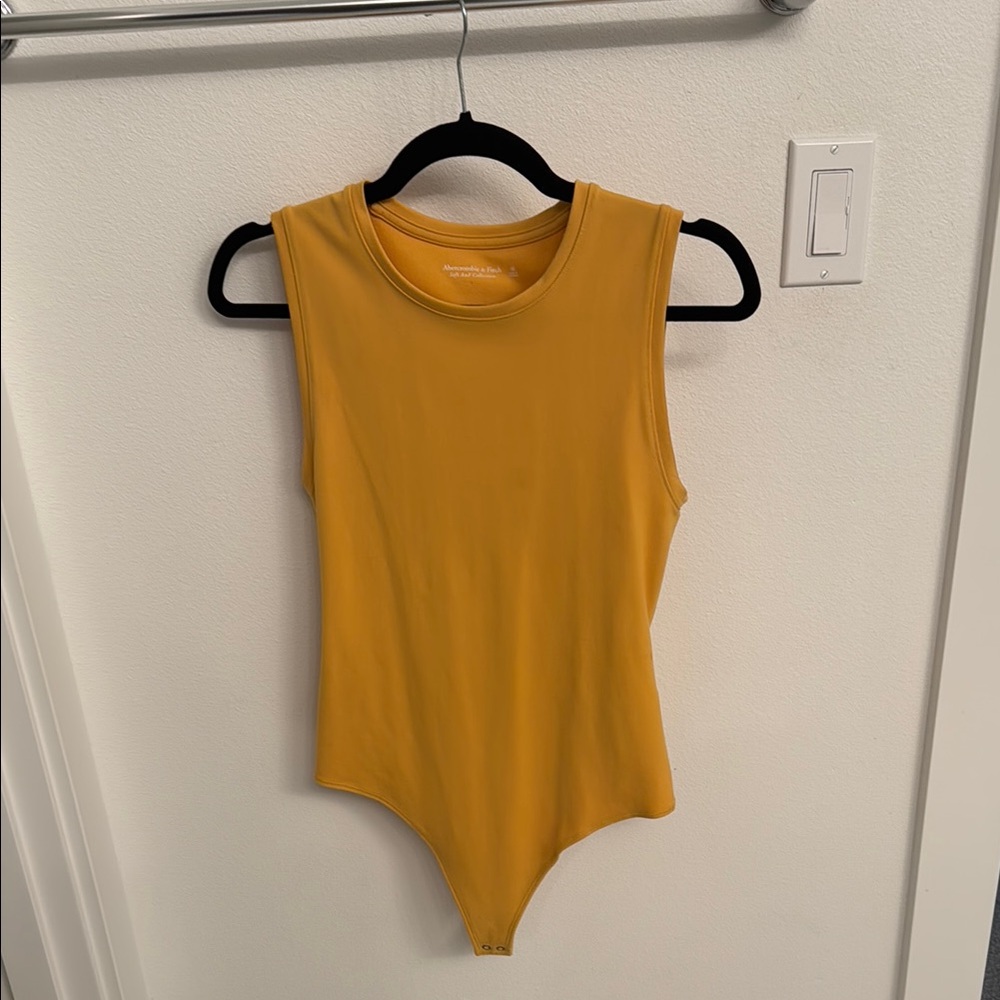 Mustard Yellow Sleeveless Bodysuit